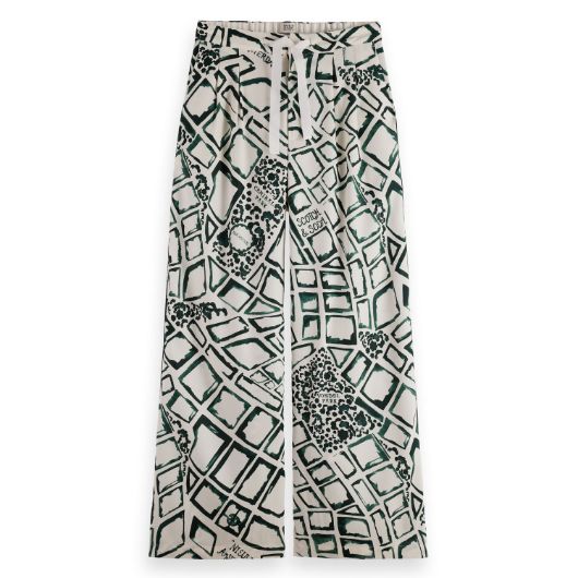 Снимка на SCOTCH&SODA WOMEN'S ELENI PRINTED PYJAMA PANT IN NIEUW AMSTERDAM CITY SOFT ICE