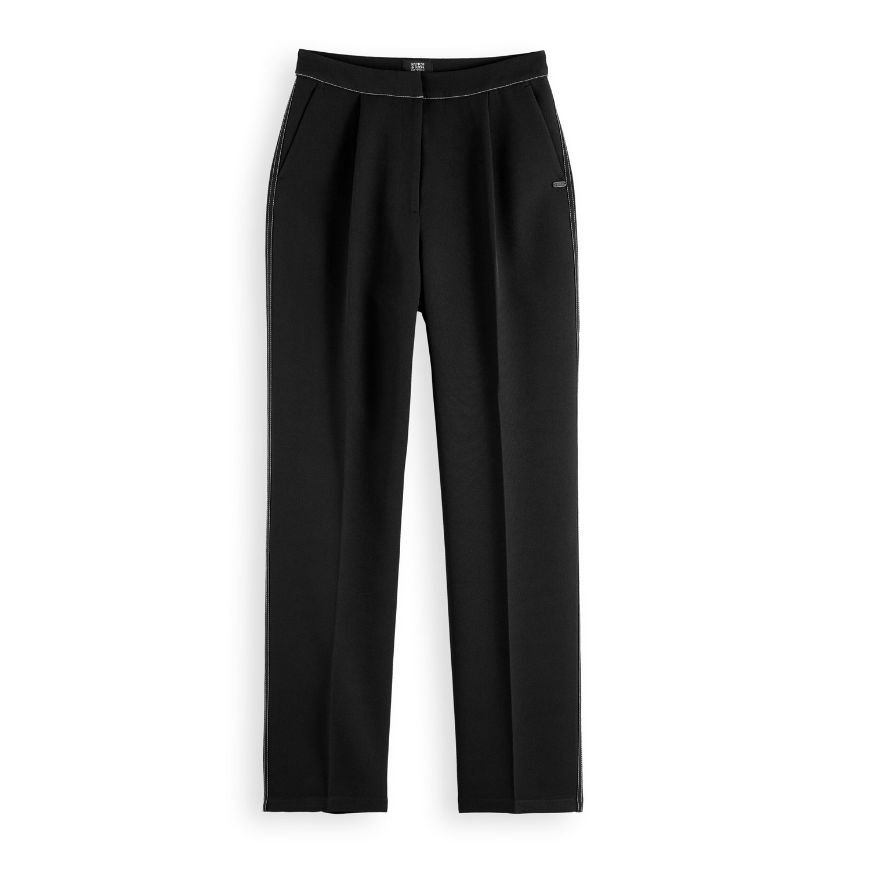 Снимка на SCOTCH&SODA WOMEN'S ROBYN RELAXED TAPERED LEG PANT IN BLACK