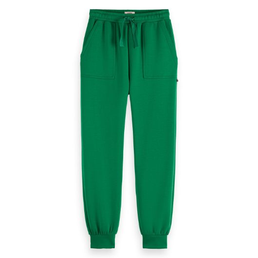 Снимка на SCOTCH&SODA WOMEN'S MODAL SWEATPANTS WITH CUFF IN BRIGHT GREEN