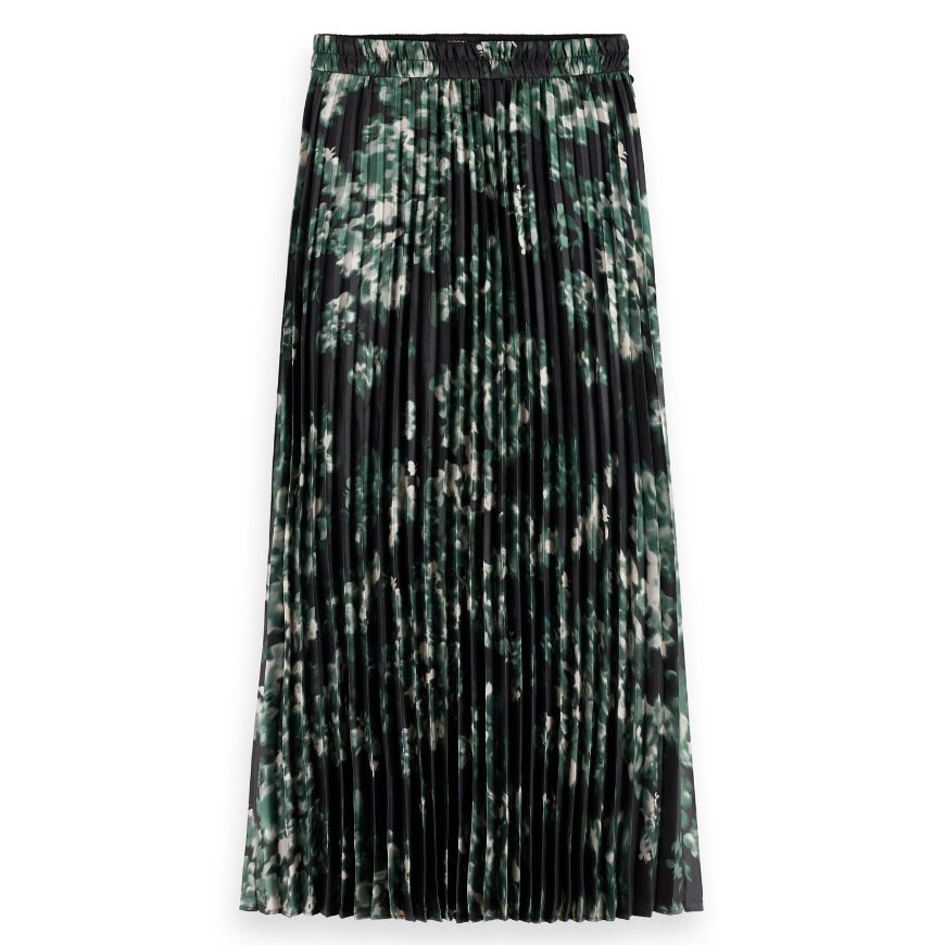 Снимка на SCOTCH&SODA WOMEN'S PLEATED SKIRT IN NIEUW BLOSSOM PRINT PARK GREEN