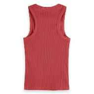 Снимка на SCOTCH&SODA WOMEN'S RIB RACER TANK IN DUSTY RED