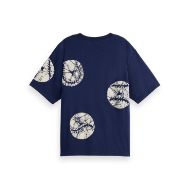 Снимка на SCOTCH&SODA WOMEN'S BATIK BASEBALL LOOSE T-SHIRT IN PLACED BASEBALL