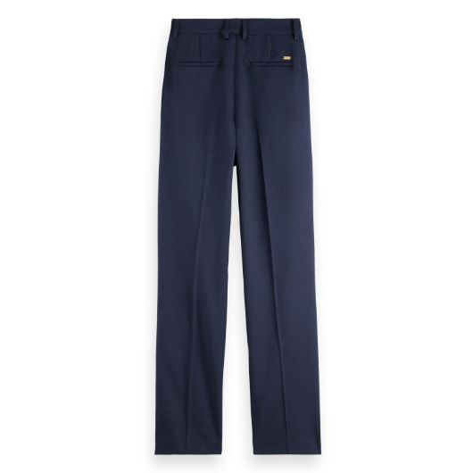 Снимка на SCOTCH&SODA WOMEN'S ROBYN RELAXED TAPERED LEG GABARDINE TWILL PANT IN NAVY