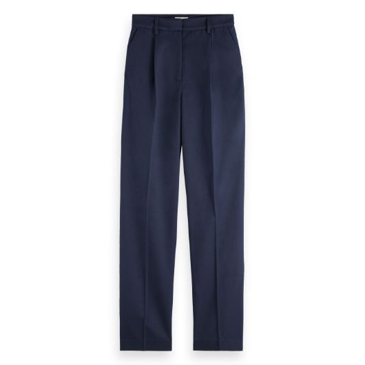 Снимка на SCOTCH&SODA WOMEN'S ROBYN RELAXED TAPERED LEG GABARDINE TWILL PANT IN NAVY