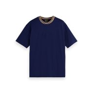 Снимка на SCOTCH&SODA MEN'S CHIC VARSITY RELAXED FIT T-SHIRT IN NAVY