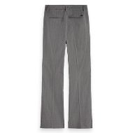 Снимка на SCOTCH&SODA WOMEN'S VIOLET HERRINGBONE HIGH RISE FLARE LEG IN MID GREY MELANGE PINSTRIPE