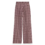 Снимка на SCOTCH&SODA WOMEN'S ROSE HIGH-RISE WIDE-LEG PRINCE OF WALES SEERSUCKER PANT IN PRINCE OF WALES CHECK