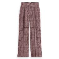 Снимка на SCOTCH&SODA WOMEN'S ROSE HIGH-RISE WIDE-LEG PRINCE OF WALES SEERSUCKER PANT IN PRINCE OF WALES CHECK