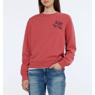 Снимка на SCOTCH&SODA WOMEN'S CHEST ARTWORK REGULAR SWEATSHIRT IN DUSTY RED