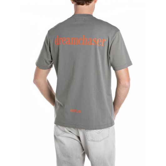 Снимка на REPLAY MEN'S CREW-NECK T-SHIRT WITH LETTERING ON THE BACK