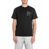 Снимка на REPLAY MEN'S JERSEY CREW-NECK T-SHIRT WITH LETTERING