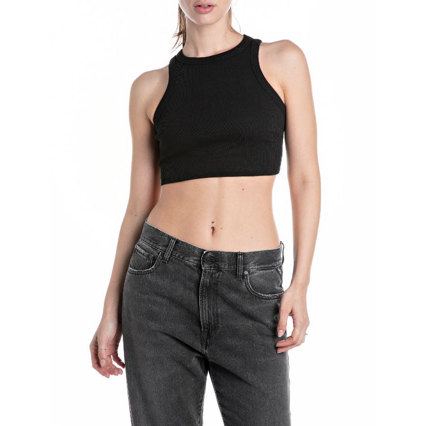 Снимка на REPLAY WOMEN'S FINE-RIB CROP TOP