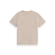 Снимка на SCOTCH&SODA WOMEN'S CHEST ARTWORK REGULAR T-SHIRT IN LIGHT CALICO