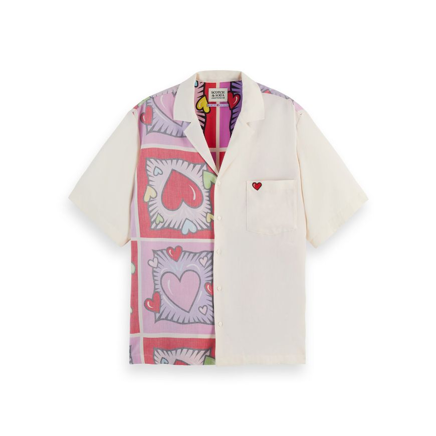 Снимка на SCOTCH&SODA WOMEN'S BURTON MORRIS SHIRT IN BURTON MORRIS HEART PRINT