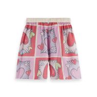 Снимка на SCOTCH&SODA WOMEN'S BURTON MORRIS SHORT IN BURTON MORRIS HEART PRINT