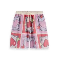 Снимка на SCOTCH&SODA WOMEN'S BURTON MORRIS SHORT IN BURTON MORRIS HEART PRINT