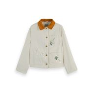 Снимка на SCOTCH&SODA WOMEN'S WORKWEAR JACKET WITH EMBROIDERY IN SOFT ICE