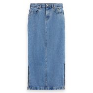 Снимка на SCOTCH&SODA WOMEN'S LOW RISE DENIM MAXI SKIRT  — LAKEHOUSE IN LAKEHOUSE