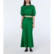 Снимка на SCOTCH&SODA WOMEN'S MIDI BIAS SKIRT IN BRIGHT GREEN