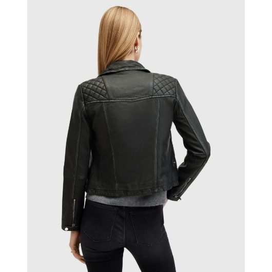 Снимка на ALLSAINTS ДАМСКО КОЖЕНО ЯКЕ CARGO DISTRESSED BIKER