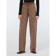 Снимка на SCOTCH&SODA WOMEN'S MONOGRAM JACQUARD KNITTED TROUSERS IN DESERT SAND