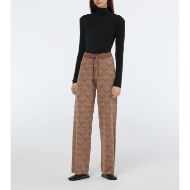 Снимка на SCOTCH&SODA WOMEN'S MONOGRAM JACQUARD KNITTED TROUSERS IN DESERT SAND