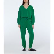 Снимка на SCOTCH&SODA WOMEN'S MODAL SWEATPANTS WITH CUFF IN BRIGHT GREEN