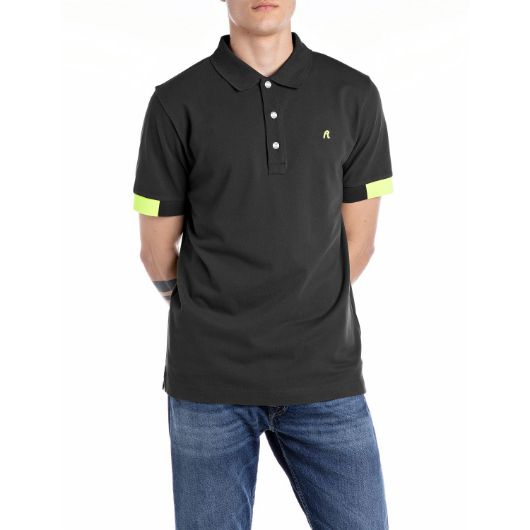 Снимка на REPLAY MEN'S COTTON PIQUÉ POLO-SHIRT WITH CONTRASTING DETAILS