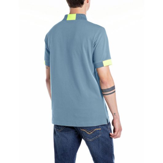 Снимка на REPLAY MEN'S COTTON PIQUÉ POLO-SHIRT WITH CONTRASTING DETAILS