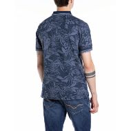 Снимка на REPLAY MEN'S COTTON PIQUÉ POLO-SHIRT WITH ALL-OVER PRINT