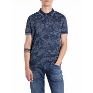 Снимка на REPLAY MEN'S COTTON PIQUÉ POLO-SHIRT WITH ALL-OVER PRINT