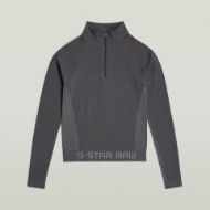 Снимка на G-STAR ДАМСКИ SEAMLESS ZIP ТОП В СИВО