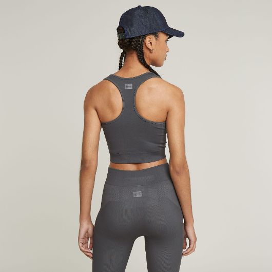 Снимка на G-STAR ДАМСКИ ТОП SEAMLESS RACERBACK TOP В СИВО