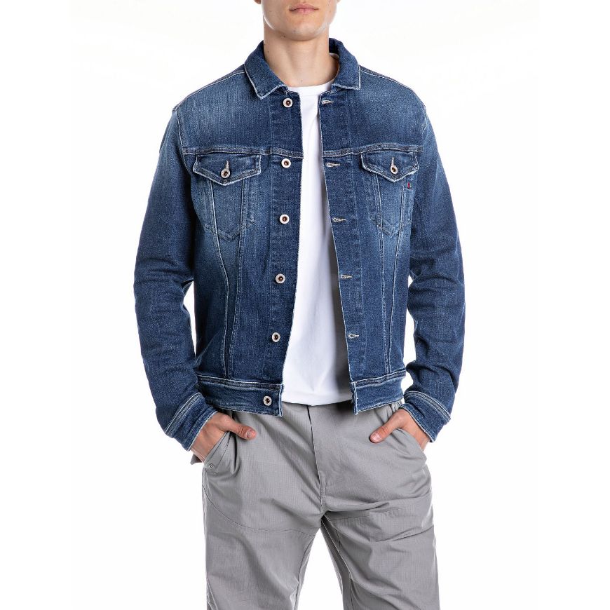 Снимка на REPLAY MEN'S DENIM JACKET IN POWER STRETCH DENIM