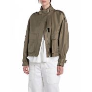 Снимка на REPLAY WOMEN'S SHORT COTTON/POLY TWILL JACKET