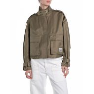 Снимка на REPLAY WOMEN'S SHORT COTTON/POLY TWILL JACKET