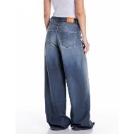 Снимка на REPLAY WOMEN'S MARGOTT BAGGY-FIT JEANS IN 9 OZ COTTON/LYOCELL PRINTED DENIM