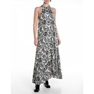 Снимка на REPLAY WOMEN'S MAXI DRESS IN ALL-OVER PRINTED VISCOSE