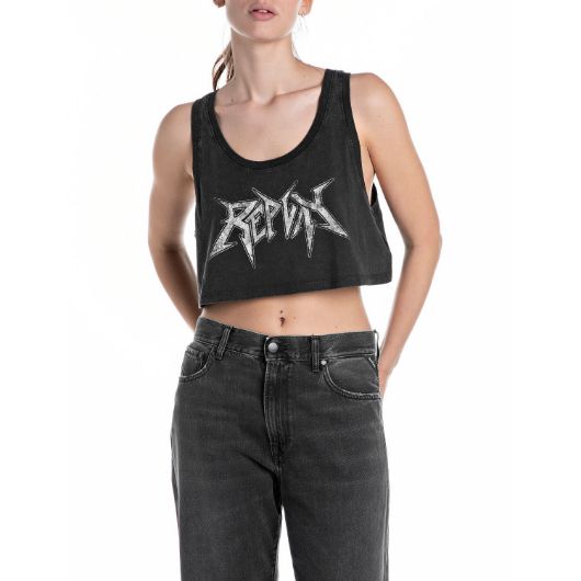 Снимка на REPLAY WOMEN'S CROP TOP WITH PRINT