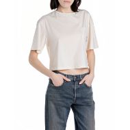 Снимка на REPLAY WOMEN'S CROPPED T-SHIRT WITH POCKET