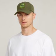 Picture of G-STAR MEN'S AVERNUS BURGER BASEBALL CAP IN GREEN 2