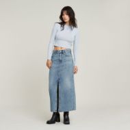 Снимка на G-STAR ДАМСКИ CROPPED MOCK SLIM ТОП В СИНЬО