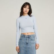 Снимка на G-STAR ДАМСКИ CROPPED MOCK SLIM ТОП В СИНЬО