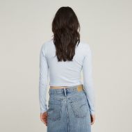 Снимка на G-STAR ДАМСКИ CROPPED MOCK SLIM ТОП В СИНЬО