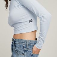 Снимка на G-STAR ДАМСКИ CROPPED MOCK SLIM ТОП В СИНЬО