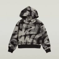 Снимка на G-STAR ДАМСКИ СУИТШЪРТ SPRAYED LETTERS LOOSE HOODED SWEATER В КОМБИНАЦИЯ