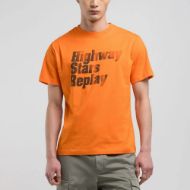 Снимка на REPLAY MEN'S JERSEY CREW-NECK T-SHIRT WITH PRINTS