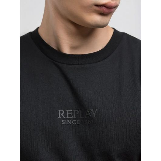 Снимка на REPLAY MEN'S ORGANIC COTTON CREW-NECK T-SHIRT WITH LOGO