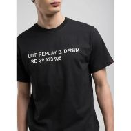 Снимка на REPLAY MEN'S JERSEY CREW-NECK T-SHIRT WITH LETTERING