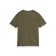 Снимка на SCOTCH&SODA MEN'S RAW EDGE RELAXED FIT T-SHIRT IN DARK BEIGE